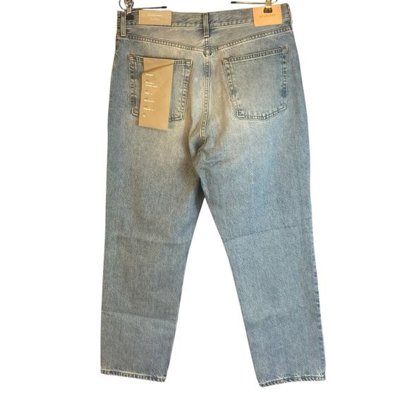 Everlane The ’90s Cheeky Jean Vintage Sunbleached Blue Straight Leg Size 32 NWT - Picture 3 of 13